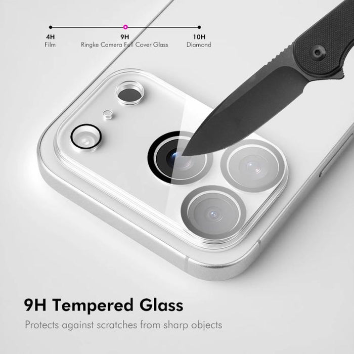 ENKAY Hat-Prince Black Ring 9H Lente de la cámara trasera Película de vidrio templado, For iPhone 17 Pro Max, For iPhone 17 Pro, For iPhone 17, For iPhone Air, For iPhone 16 Pro / 16 Pro Max, For iPhone 16 / 16 Plus, For iPhone 15 Pro / 15 Pro Max     ...