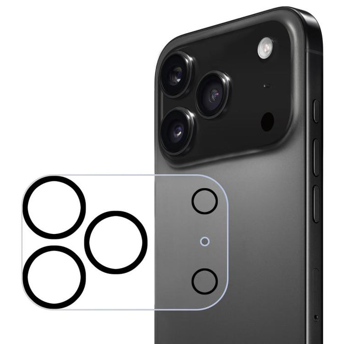 ENKAY Hat-Prince Black Ring 9H Lente de la cámara trasera Película de vidrio templado, For iPhone 17 Pro Max, For iPhone 17 Pro, For iPhone 17, For iPhone Air, For iPhone 16 Pro / 16 Pro Max, For iPhone 16 / 16 Plus, For iPhone 15 Pro / 15 Pro Max     ...