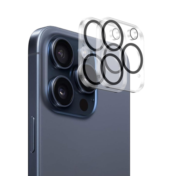 2 uds ENKAY Hat-Prince anillo negro 9H lente de la cámara trasera película de vidrio templado, For iPhone 17 Pro Max, For iPhone 17 Pro, For iPhone 17, For iPhone Air, For iPhone 16 Pro / 16 Pro Max, For iPhone 16 / 16 Plus, For iPhone 15 Pro / 15 Pro ...