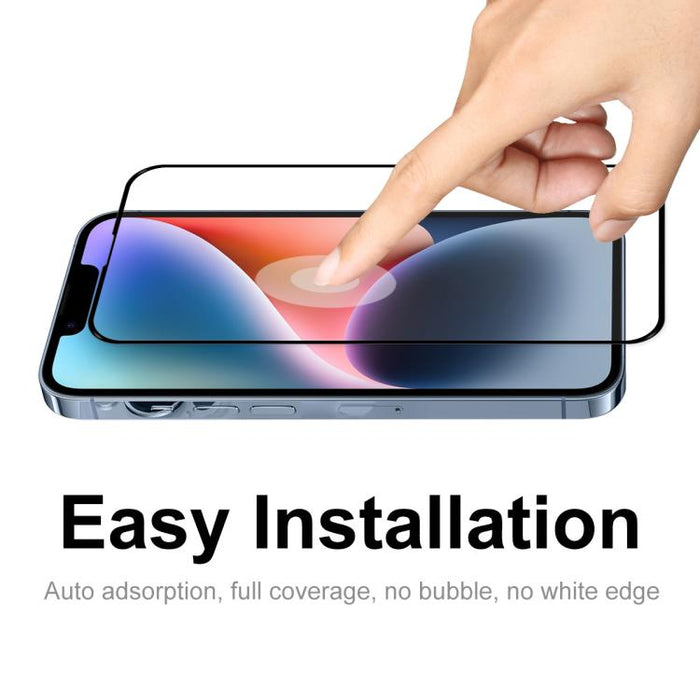5 uds ENKAY pegamento completo alto aluminio-silicio película de vidrio templado, For iPhone 16 Pro Max, For iPhone 16 Pro, For iPhone 16 Plus, For iPhone 16, iPhone 16e, For iPhone 15 Pro Max, For iPhone 15 Pro, For iPhone 15 Plus, For iPhone 15