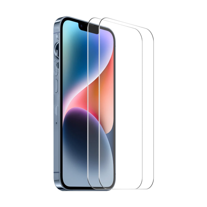 2 uds ENKAY 0,26mm 9H 2.5D alto aluminio-silicio película de vidrio templado, For iPhone 16 Pro Max, For iPhone 16 Pro, For iPhone 16 Plus, For iPhone 16, iPhone 16e, For iPhone 15 Pro Max, For iPhone 15 Pro, For iPhone 15 Plus, For iPhone 15