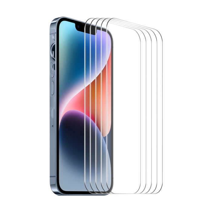 5 uds ENKAY 0,26mm 9H 2.5D alto aluminio-silicio película de vidrio templado, For iPhone 16 Pro Max, For iPhone 16 Pro, For iPhone 16 Plus, For iPhone 16, iPhone 16e, For iPhone 15 Pro Max, For iPhone 15 Pro, For iPhone 15 Plus, For iPhone 15