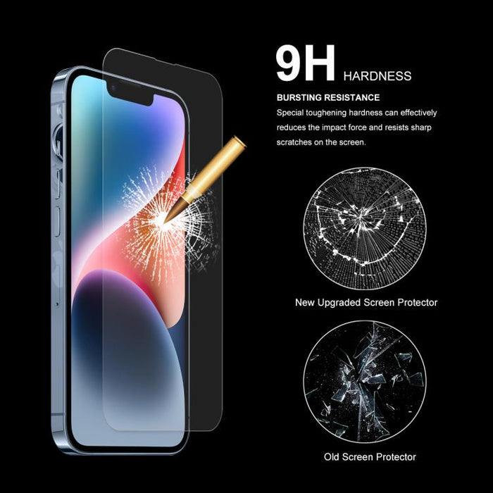 5 uds ENKAY 0,26mm 9H 2.5D alto aluminio-silicio película de vidrio templado, For iPhone 16 Pro Max, For iPhone 16 Pro, For iPhone 16 Plus, For iPhone 16, iPhone 16e, For iPhone 15 Pro Max, For iPhone 15 Pro, For iPhone 15 Plus, For iPhone 15