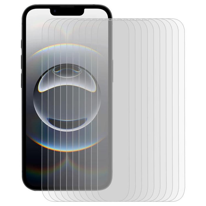 10pcs ENKAY 0.26mm 9H 2.5D Alta película de vidrio templado de aluminio y silicio, For iPhone 16 Pro Max, For iPhone 16 Pro, For iPhone 16 Plus, For iPhone 16, iPhone 16e, For iPhone 15 Pro Max, For iPhone 15 Pro, For iPhone 15 Plus, For iPhone 15