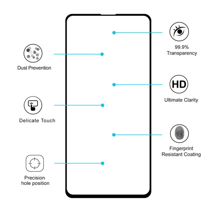 Para Xiaomi Poco F5 Pro / Redmi K60 / K60 Pro 2 piezas ENKAY Hat-Prince Pegamento total 0,26 mm 9H 2.5D Película completa de vidrio templado, For Redmi K20 / K20 Pro(1pc)