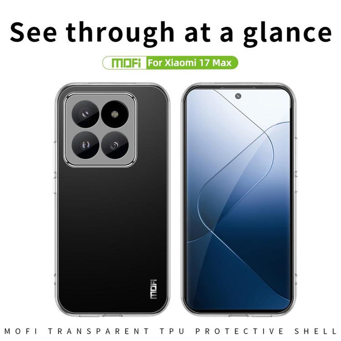 Estuche ultrafino para teléfono de TPU de la serie Ming de MOFI, For Xiaomi 17T, For Redmi Turbo 5 Max / Poco X8 Pro Max 5G, For Redmi Note 15 Pro+ 5G Global 163.3mm, For Redmi Note 15 4G / 5G Global 164mm, For Xiaomi 17 Ultra                          ...