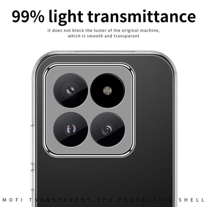 Estuche ultrafino para teléfono de TPU de la serie Ming de MOFI, For Xiaomi 17T, For Redmi Turbo 5 Max / Poco X8 Pro Max 5G, For Redmi Note 15 Pro+ 5G Global 163.3mm, For Redmi Note 15 4G / 5G Global 164mm, For Xiaomi 17 Ultra                          ...