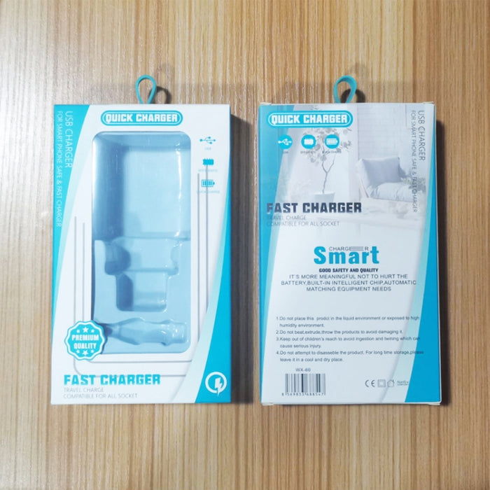 Cargador de puerto dual USB PD30W USB-C / Type-C + QC3.0 con cable de datos USB a 8 pines de 1 m, EU Plug, US Plug, AU Plug