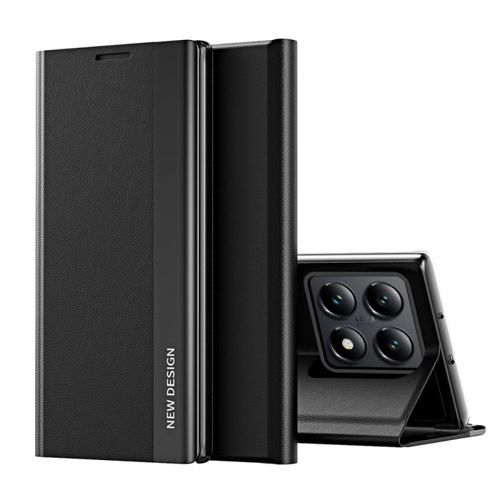 Caja de teléfono de cuero de adsorción galvanizada lateral, For Xiaomi 17T Pro 5G, For Xiaomi 17T 5G, For Redmi Note 15 Pro 5G Global 163.6mm, For Xiaomi 15T Pro, For Xiaomi 15T, For Xiaomi Poco X7 Pro, For Redmi Note 14 4G 163.25mm                    ...