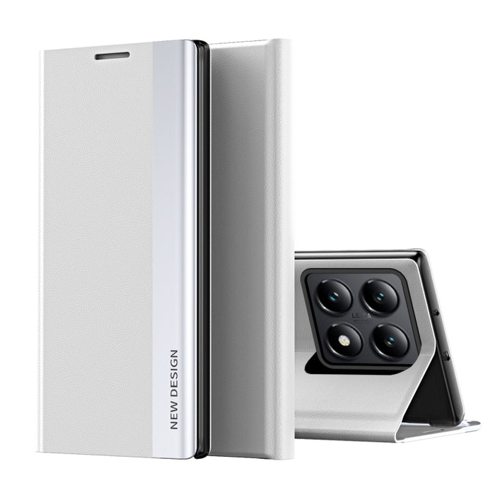 Caja de teléfono de cuero de adsorción galvanizada lateral, For Xiaomi 17T Pro 5G, For Xiaomi 17T 5G, For Redmi Note 15 Pro 5G Global 163.6mm, For Xiaomi 15T Pro, For Xiaomi 15T, For Xiaomi Poco X7 Pro, For Redmi Note 14 4G 163.25mm                    ...