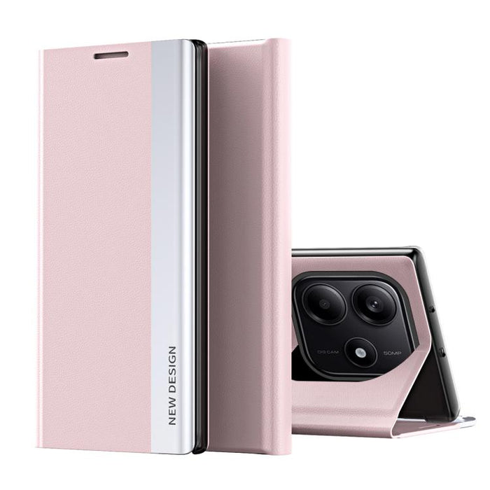 Caja de teléfono de cuero de adsorción galvanizada lateral, For Xiaomi 17T Pro 5G, For Xiaomi 17T 5G, For Redmi Note 15 Pro 5G Global 163.6mm, For Xiaomi 15T Pro, For Xiaomi 15T, For Xiaomi Poco X7 Pro, For Redmi Note 14 4G 163.25mm                    ...