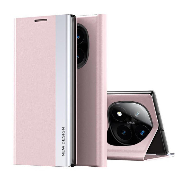 Caja de teléfono de cuero de adsorción galvanizada lateral, For Xiaomi 17T Pro 5G, For Xiaomi 17T 5G, For Redmi Note 15 Pro 5G Global 163.6mm, For Xiaomi 15T Pro, For Xiaomi 15T, For Xiaomi Poco X7 Pro, For Redmi Note 14 4G 163.25mm                    ...
