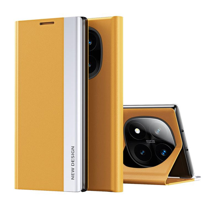 Caja de teléfono de cuero de adsorción galvanizada lateral, For Xiaomi 17T Pro 5G, For Xiaomi 17T 5G, For Redmi Note 15 Pro 5G Global 163.6mm, For Xiaomi 15T Pro, For Xiaomi 15T, For Xiaomi Poco X7 Pro, For Redmi Note 14 4G 163.25mm                    ...