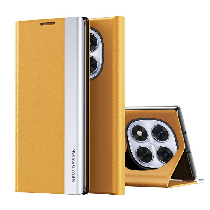Caja de teléfono de cuero de adsorción galvanizada lateral, For Xiaomi 17T Pro 5G, For Xiaomi 17T 5G, For Redmi Note 15 Pro 5G Global 163.6mm, For Xiaomi 15T Pro, For Xiaomi 15T, For Xiaomi Poco X7 Pro, For Redmi Note 14 4G 163.25mm                    ...