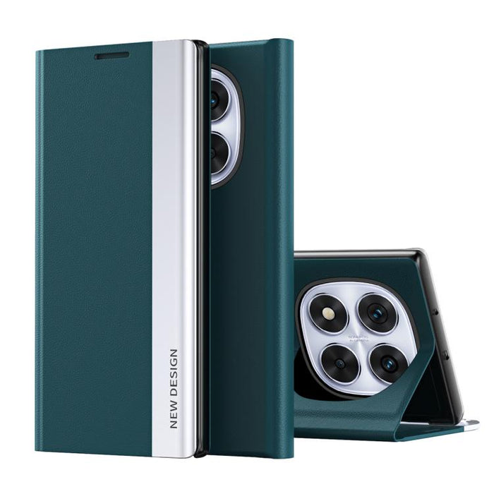 Caja de teléfono de cuero de adsorción galvanizada lateral, For Xiaomi 17T Pro 5G, For Xiaomi 17T 5G, For Redmi Note 15 Pro 5G Global 163.6mm, For Xiaomi 15T Pro, For Xiaomi 15T, For Xiaomi Poco X7 Pro, For Redmi Note 14 4G 163.25mm                    ...
