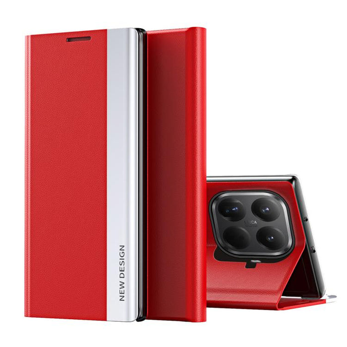 Caja de teléfono de cuero de adsorción galvanizada lateral, For Xiaomi 17T Pro 5G, For Xiaomi 17T 5G, For Redmi Note 15 Pro 5G Global 163.6mm, For Xiaomi 15T Pro, For Xiaomi 15T, For Xiaomi Poco X7 Pro, For Redmi Note 14 4G 163.25mm                    ...