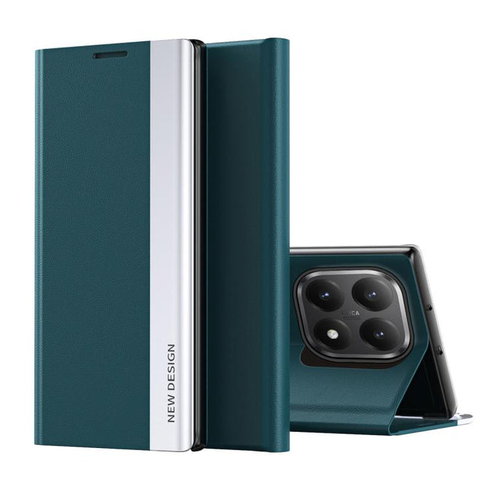 Caja de teléfono de cuero de adsorción galvanizada lateral, For Xiaomi 17T Pro 5G, For Xiaomi 17T 5G, For Redmi Note 15 Pro 5G Global 163.6mm, For Xiaomi 15T Pro, For Xiaomi 15T, For Xiaomi Poco X7 Pro, For Redmi Note 14 4G 163.25mm                    ...