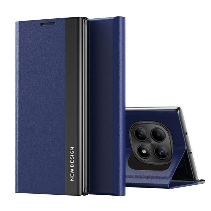 Caja de teléfono de cuero de adsorción galvanizada lateral, For Redmi Note 15 4G / 5G Global 164mm