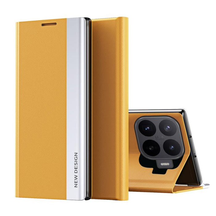 Caja de teléfono de cuero de adsorción galvanizada lateral, For Xiaomi 17T Pro 5G, For Xiaomi 17T 5G, For Redmi Note 15 Pro 5G Global 163.6mm, For Xiaomi 15T Pro, For Xiaomi 15T, For Xiaomi Poco X7 Pro, For Redmi Note 14 4G 163.25mm                    ...