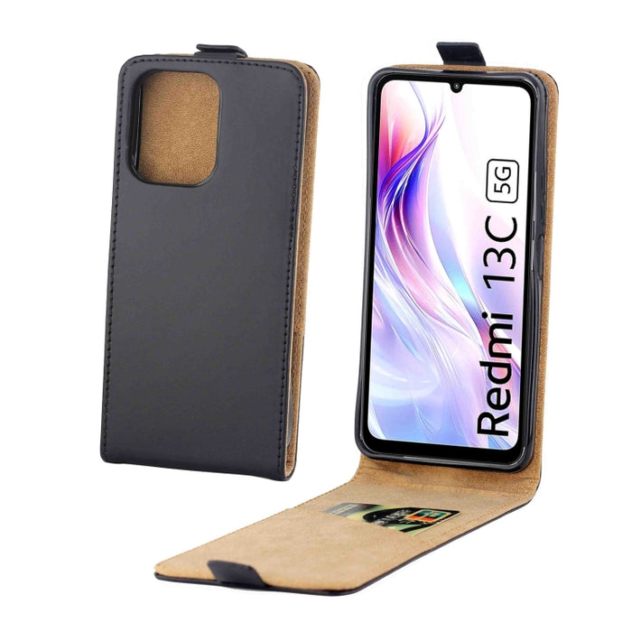 Estuche para teléfono de cuero con tapa vertical y ranura para tarjeta, For Redmi Note 14 4G 164.84mm, For Redmi Turbo 4, For Xiaomi Poco M7 Pro 5G, Redmi K80 Pro 5G, For Redmi K80 5G, For Redmi Note 14 Pro 4G, For Xiaomi 15 Pro, For Xiaomi 15         ...