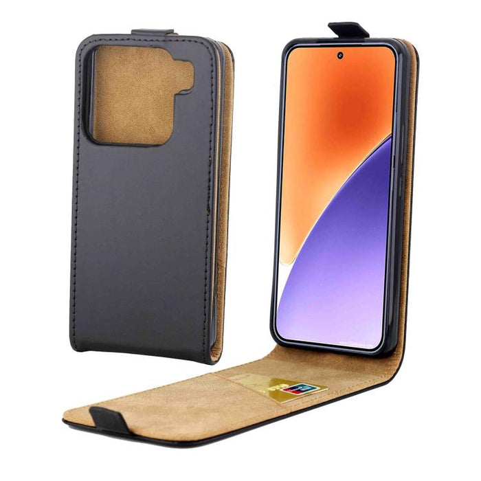 Estuche para teléfono de cuero con tapa vertical y ranura para tarjeta, For Redmi Note 14 4G 164.84mm, For Redmi Turbo 4, For Xiaomi Poco M7 Pro 5G, Redmi K80 Pro 5G, For Redmi K80 5G, For Redmi Note 14 Pro 4G, For Xiaomi 15 Pro, For Xiaomi 15         ...