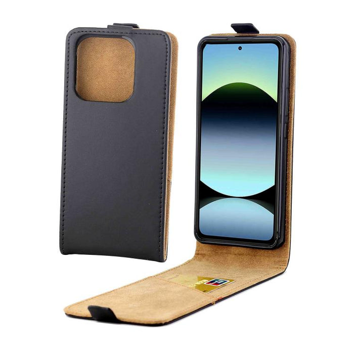 Estuche para teléfono de cuero con tapa vertical y ranura para tarjeta, For Redmi Note 14 4G 164.84mm, For Redmi Turbo 4, For Xiaomi Poco M7 Pro 5G, Redmi K80 Pro 5G, For Redmi K80 5G, For Redmi Note 14 Pro 4G, For Xiaomi 15 Pro, For Xiaomi 15         ...