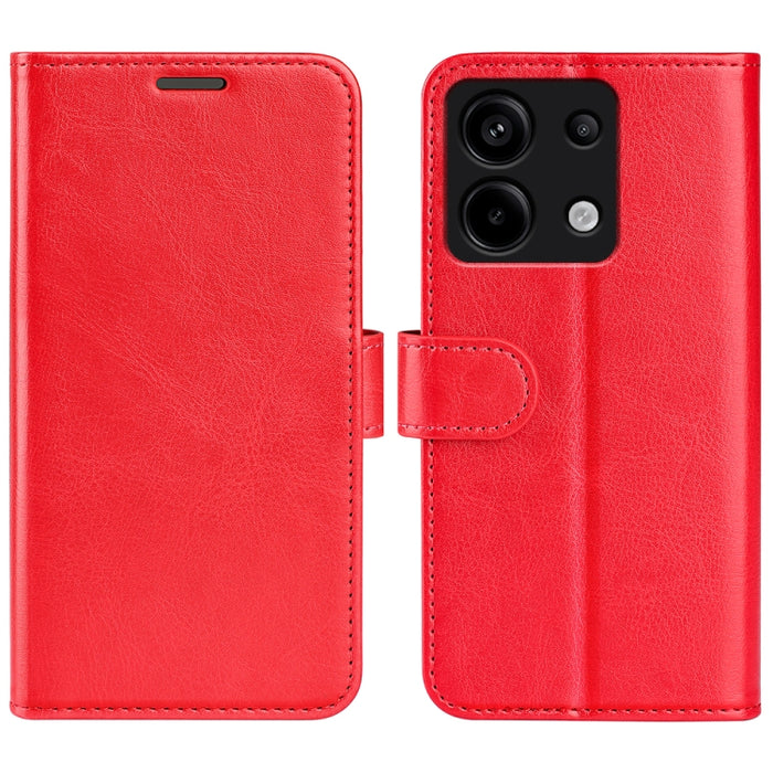 Caja del teléfono del cuero del tirón horizontal de la textura R64, For Xiaomi Redmi 14C 4G, For Xiaomi Redmi K70 Ultra, For Xiaomi Redmi Note 13R 5G, For Xiaomi Redmi Turbo 3, For Xiaomi Redmi A3, For Xiaomi Redmi Note 13 4G, For Xiaomi Redmi K70E    ...