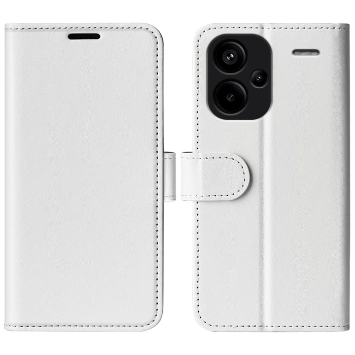 Caja del teléfono del cuero del tirón horizontal de la textura R64, For Xiaomi Redmi 14C 4G, For Xiaomi Redmi K70 Ultra, For Xiaomi Redmi Note 13R 5G, For Xiaomi Redmi Turbo 3, For Xiaomi Redmi A3, For Xiaomi Redmi Note 13 4G, For Xiaomi Redmi K70E    ...