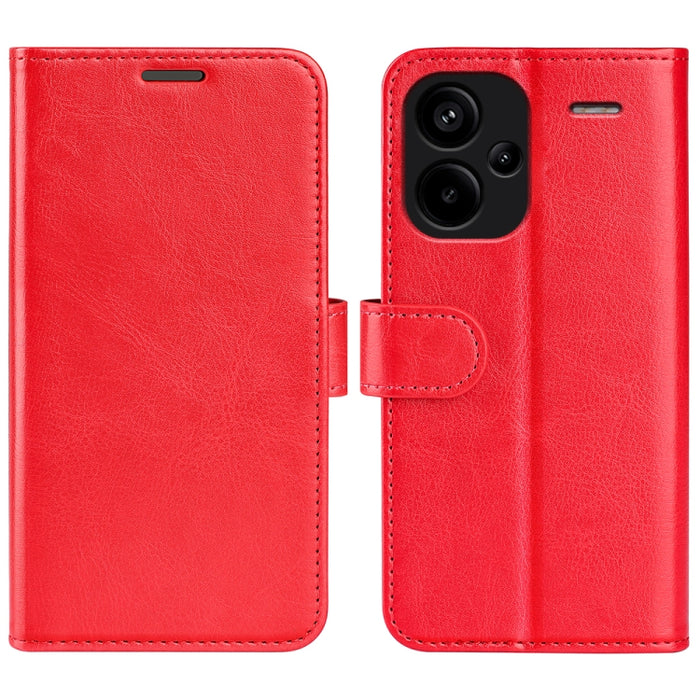 Caja del teléfono del cuero del tirón horizontal de la textura R64, For Xiaomi Redmi 14C 4G, For Xiaomi Redmi K70 Ultra, For Xiaomi Redmi Note 13R 5G, For Xiaomi Redmi Turbo 3, For Xiaomi Redmi A3, For Xiaomi Redmi Note 13 4G, For Xiaomi Redmi K70E    ...