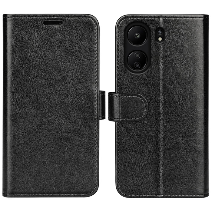 Caja del teléfono del cuero del tirón horizontal de la textura R64, For Xiaomi Redmi 14C 4G, For Xiaomi Redmi K70 Ultra, For Xiaomi Redmi Note 13R 5G, For Xiaomi Redmi Turbo 3, For Xiaomi Redmi A3, For Xiaomi Redmi Note 13 4G, For Xiaomi Redmi K70E    ...