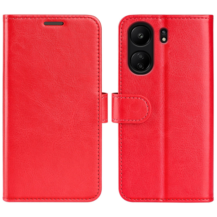 Caja del teléfono del cuero del tirón horizontal de la textura R64, For Xiaomi Redmi 14C 4G, For Xiaomi Redmi K70 Ultra, For Xiaomi Redmi Note 13R 5G, For Xiaomi Redmi Turbo 3, For Xiaomi Redmi A3, For Xiaomi Redmi Note 13 4G, For Xiaomi Redmi K70E    ...