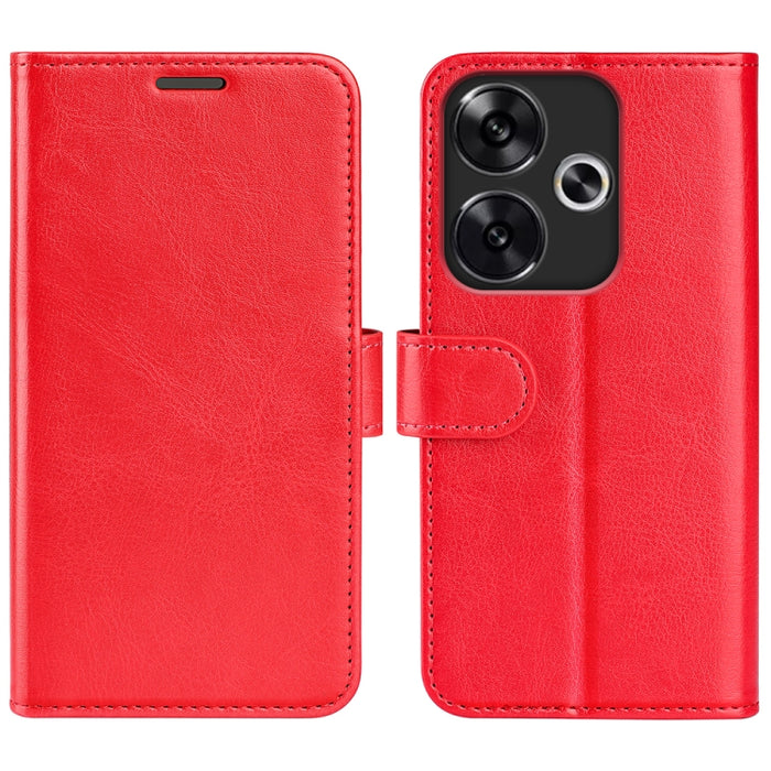 Caja del teléfono del cuero del tirón horizontal de la textura R64, For Xiaomi Redmi 14C 4G, For Xiaomi Redmi K70 Ultra, For Xiaomi Redmi Note 13R 5G, For Xiaomi Redmi Turbo 3, For Xiaomi Redmi A3, For Xiaomi Redmi Note 13 4G, For Xiaomi Redmi K70E    ...