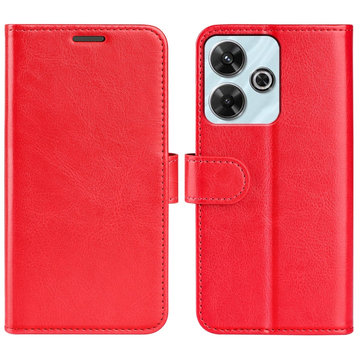 Caja del teléfono del cuero del tirón horizontal de la textura R64, For Xiaomi Redmi 14C 4G, For Xiaomi Redmi K70 Ultra, For Xiaomi Redmi Note 13R 5G, For Xiaomi Redmi Turbo 3, For Xiaomi Redmi A3, For Xiaomi Redmi Note 13 4G, For Xiaomi Redmi K70E    ...