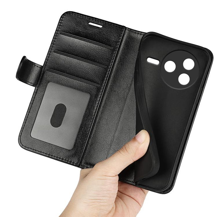 Caja del teléfono del cuero del tirón horizontal de la textura R64, For Redmi K80 / Poco F7 Pro