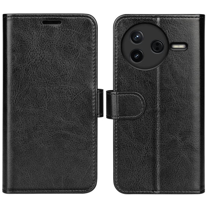 Caja del teléfono del cuero del tirón horizontal de la textura R64, For Redmi K80 / Poco F7 Pro