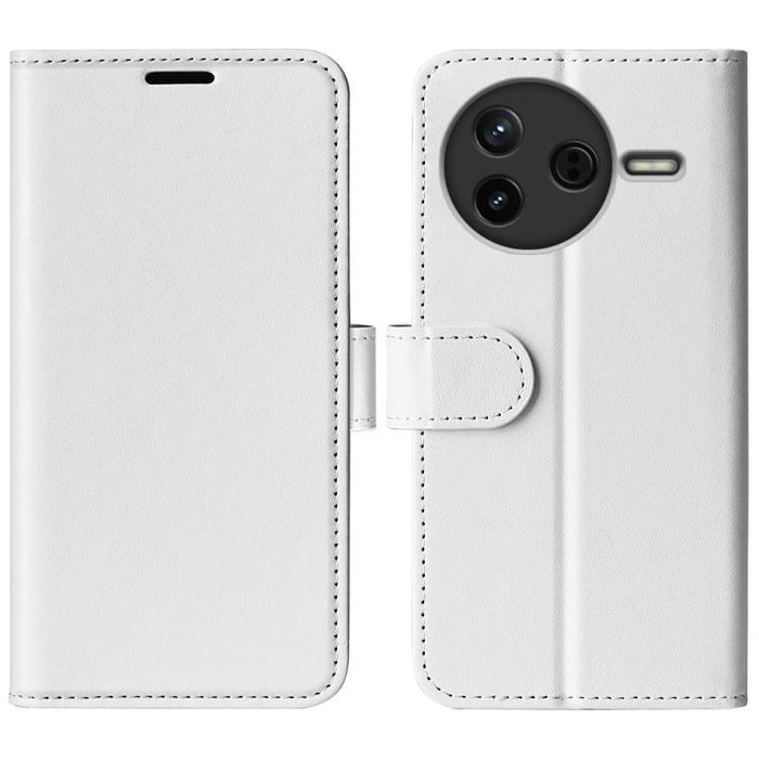Caja del teléfono del cuero del tirón horizontal de la textura R64, For Redmi K80 / Poco F7 Pro