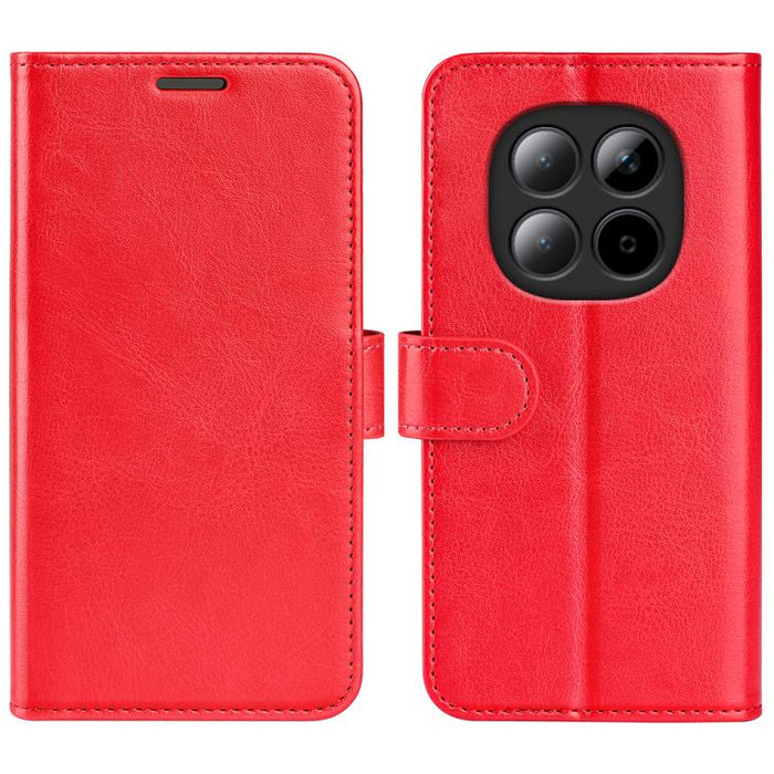 Caja del teléfono del cuero del tirón horizontal de la textura R64, For Redmi K80 / Poco F7 Pro