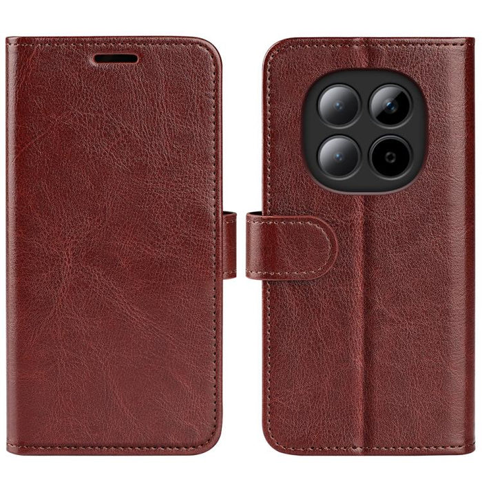 Caja del teléfono del cuero del tirón horizontal de la textura R64, For Redmi K80 / Poco F7 Pro