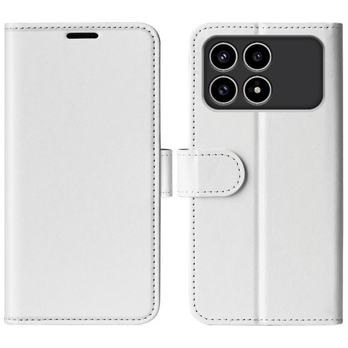 Caja del teléfono del cuero del tirón horizontal de la textura R64, For Redmi K80 / Poco F7 Pro