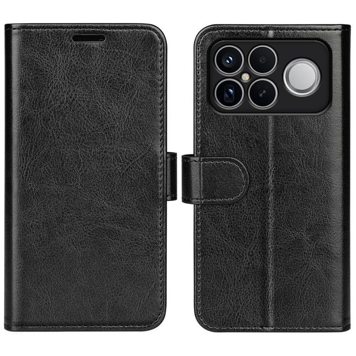 Caja del teléfono del cuero del tirón horizontal de la textura R64, For Redmi K80 / Poco F7 Pro