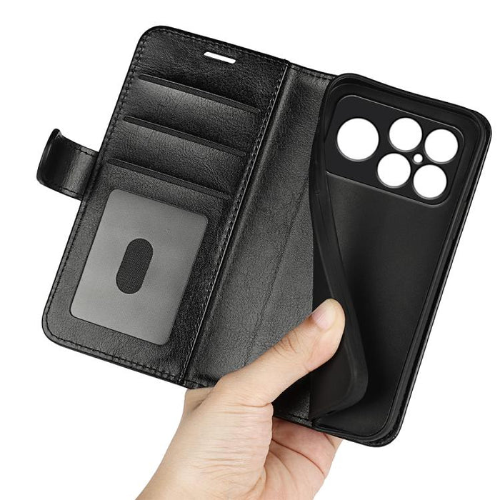 Caja del teléfono del cuero del tirón horizontal de la textura R64, For Redmi K80 / Poco F7 Pro