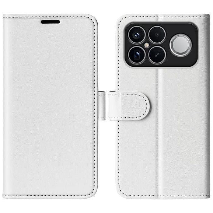 Caja del teléfono del cuero del tirón horizontal de la textura R64, For Redmi K80 / Poco F7 Pro