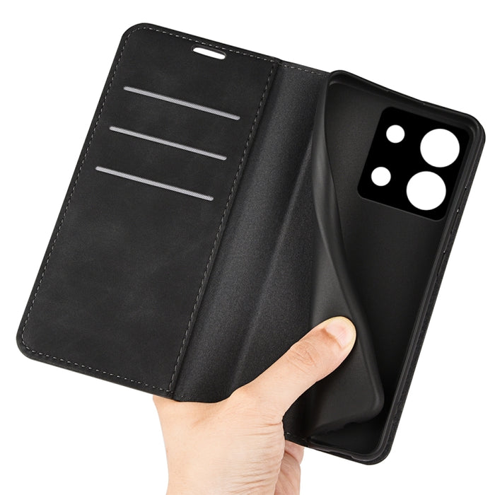 Funda para teléfono de cuero con succión magnética de piel retro, For Xiaomi Redmi Note 13 5G, For Xiaomi Redmi 13C, For Xiaomi Redmi Note 13 Pro+, For Xiaomi Redmi Note 13 Pro 5G, For Xiaomi Redmi K70, For Xiaomi 13T                                   ...