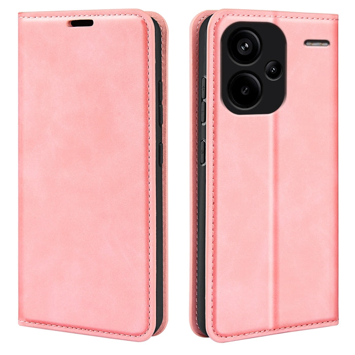 Funda para teléfono de cuero con succión magnética de piel retro, For Xiaomi Redmi Note 13 Pro 4G, For Xiaomi Redmi Note 13 4G, For Xiaomi Redmi K70E, For Xiaomi 14 Ultra, For Xiaomi 14 Pro, For Xiaomi 14, For Xiaomi Redmi Note 13 5G, For Xiaomi Redmi ...
