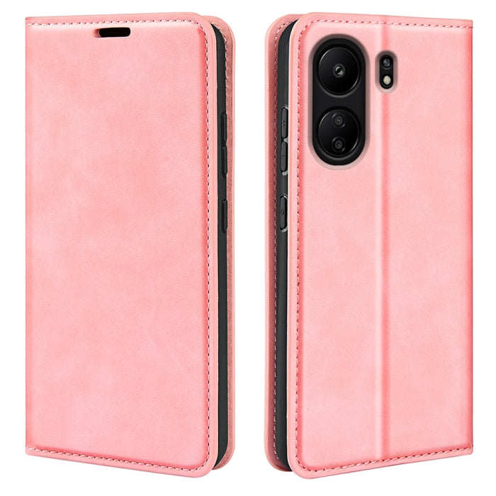 Funda para teléfono de cuero con succión magnética de piel retro, For Xiaomi Redmi Note 13 Pro 4G, For Xiaomi Redmi Note 13 4G, For Xiaomi Redmi K70E, For Xiaomi 14 Ultra, For Xiaomi 14 Pro, For Xiaomi 14, For Xiaomi Redmi Note 13 5G, For Xiaomi Redmi ...