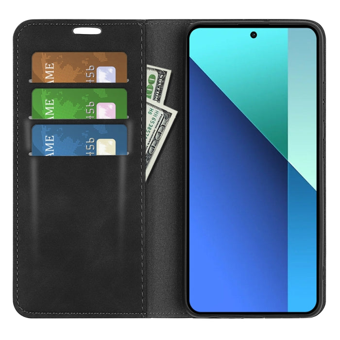 Funda para teléfono de cuero con succión magnética de piel retro, For Xiaomi Redmi Note 13 Pro 4G, For Xiaomi Redmi Note 13 4G, For Xiaomi Redmi K70E, For Xiaomi 14 Ultra, For Xiaomi 14 Pro, For Xiaomi 14, For Xiaomi Redmi Note 13 5G, For Xiaomi Redmi ...