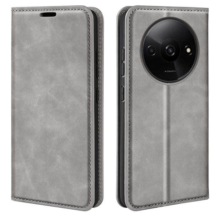 Funda para teléfono de cuero con succión magnética de piel retro, For Redmi K80 / Poco F7 Pro, For Redmi Note 14 4G 164.84mm, For Xiaomi 15 Ultra, For Xiaomi Poco X7 Pro, For Xiaomi Poco M7 Pro 5G, For Xiaomi Redmi Note 14 Pro 4G                       ...