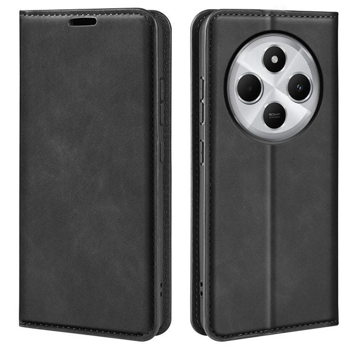 Funda para teléfono de cuero con succión magnética de piel retro, For Redmi K80 / Poco F7 Pro, For Redmi Note 14 4G 164.84mm, For Xiaomi 15 Ultra, For Xiaomi Poco X7 Pro, For Xiaomi Poco M7 Pro 5G, For Xiaomi Redmi Note 14 Pro 4G                       ...
