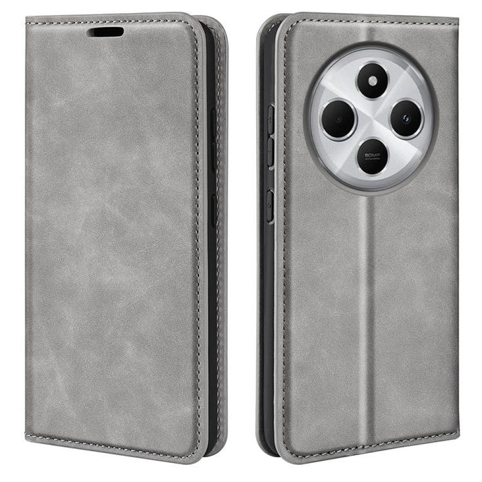 Funda para teléfono de cuero con succión magnética de piel retro, For Redmi K80 / Poco F7 Pro, For Redmi Note 14 4G 164.84mm, For Xiaomi 15 Ultra, For Xiaomi Poco X7 Pro, For Xiaomi Poco M7 Pro 5G, For Xiaomi Redmi Note 14 Pro 4G                       ...