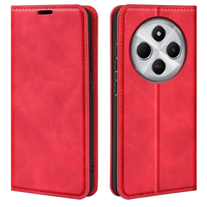Funda para teléfono de cuero con succión magnética de piel retro, For Redmi K80 / Poco F7 Pro, For Redmi Note 14 4G 164.84mm, For Xiaomi 15 Ultra, For Xiaomi Poco X7 Pro, For Xiaomi Poco M7 Pro 5G, For Xiaomi Redmi Note 14 Pro 4G                       ...